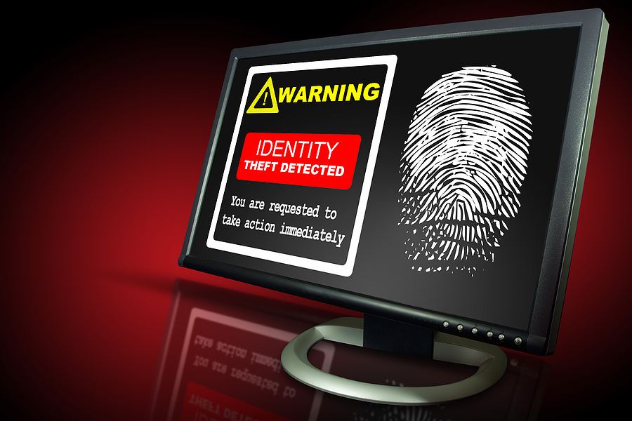 warning identity theft detected you are requested to take action immediately with fingerprint