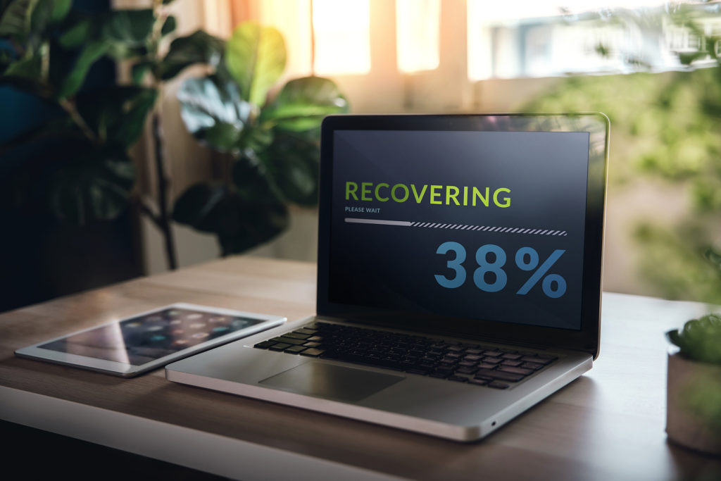 disaster recovery loading on computer
